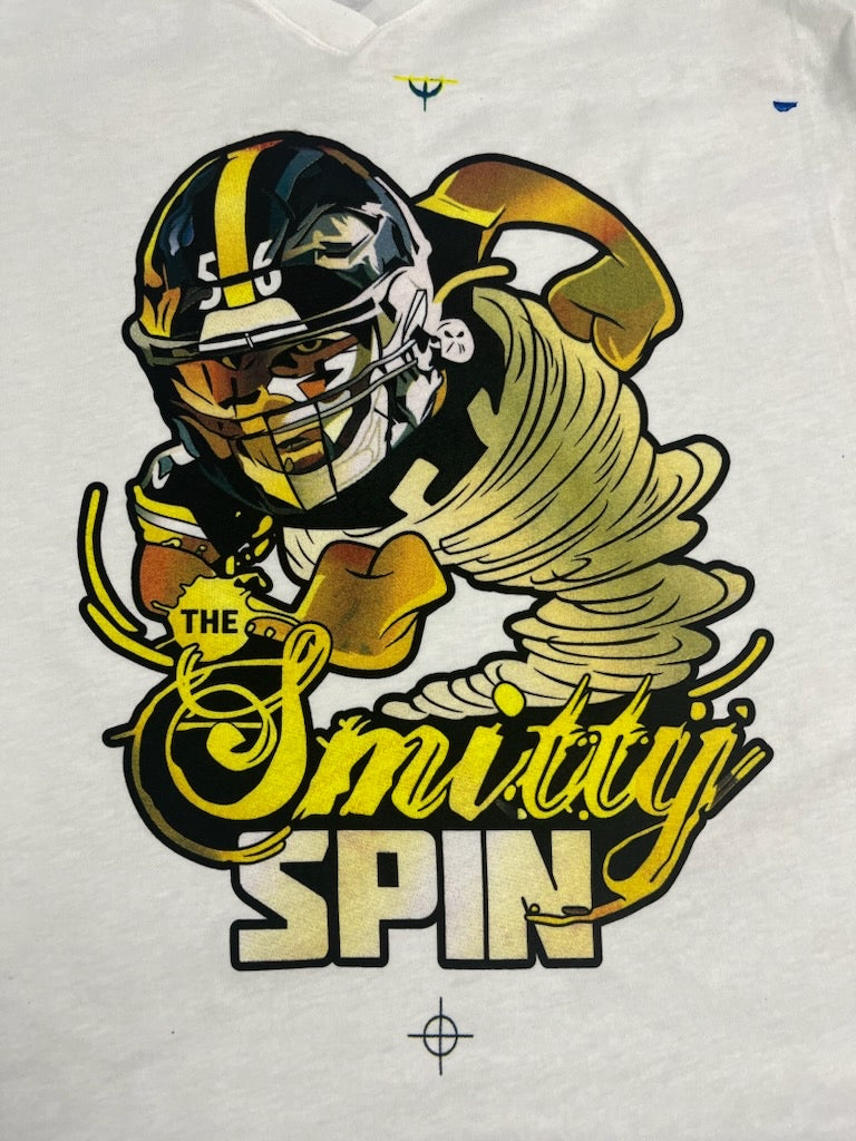 SMITTY SPIN 100% Cotton Unisex Short Sleeve Tee (MARKED DOWN)