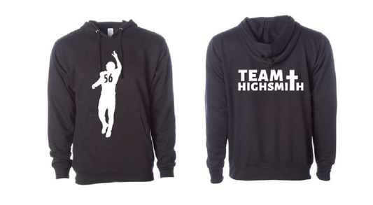 "Deflect the Glory" Black with White Unisex Hooded Pullover (CLEARANCE PRICED)