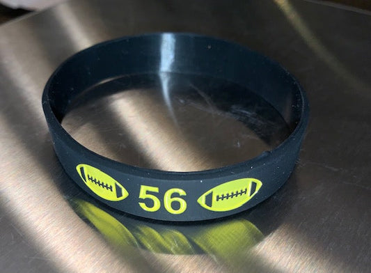 TEAM HIGHSMITH Black and Gold Silicone Wristband (5 BANDS)