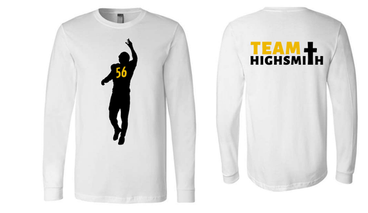 "Deflect the Glory" White with Black & Gold Unisex Long Sleeve Tee (MARKED DOWN)